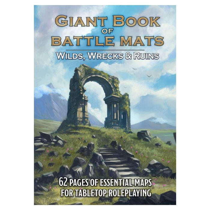 Loke BattleMats Battle Mat: Giant Book of Battle Mats - Wilds, Wrecks, and Ruins
